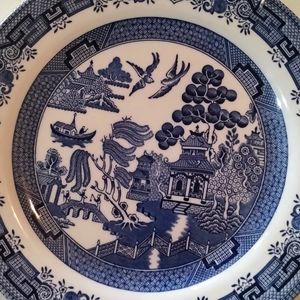 Chinoiserie Blue White Dinner Plate